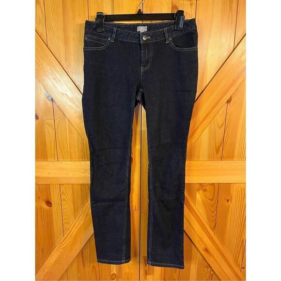 J Jill skinny jeans, stretch size 4 mid rise dark wash (3407) - Picture 1 of 8